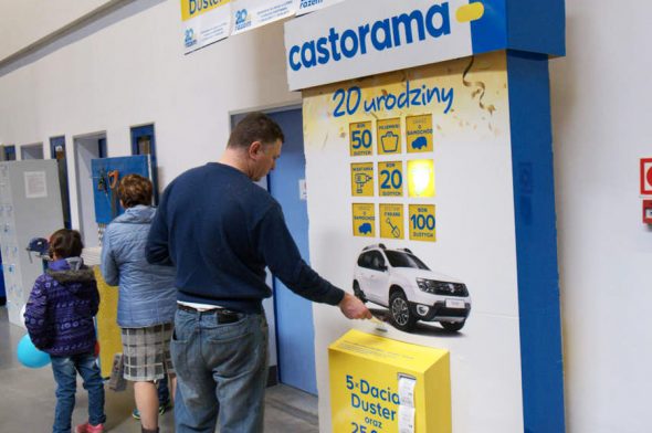 Axia Retail Terminale interaktywne Castorama organizacja loterii